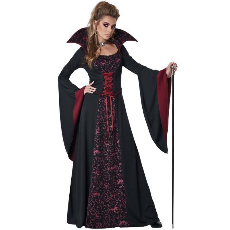 Das neue Halloween-Maskenball-Vampirkönigin-Cosplay-Kostüm, Magic Girl XL schwarz