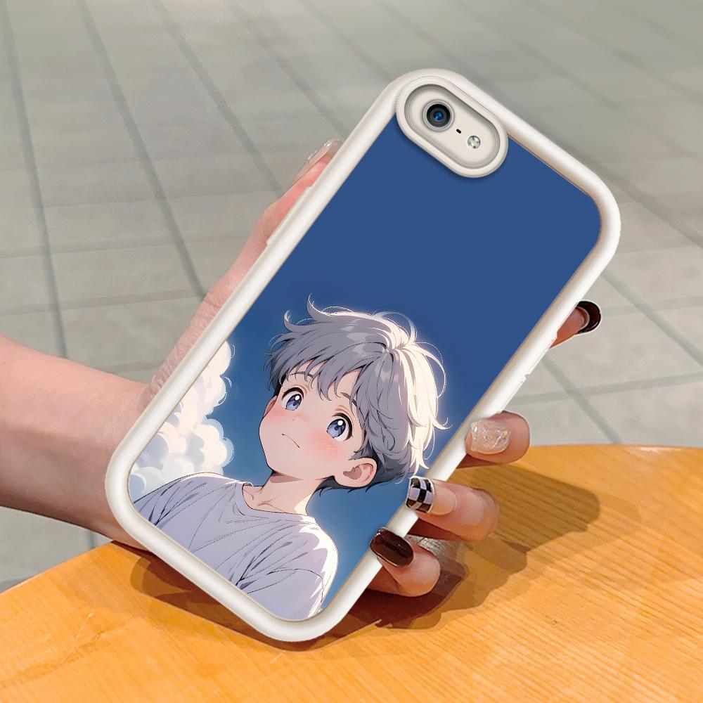 

Мягкий силиконовый квадратный чехол с рисунком лестницы для телефона, полное покрытие камеры, противоударный защитный резиновый чехол для iPhone Infinix Tecno OnePlus Tecno Spark 10C белый