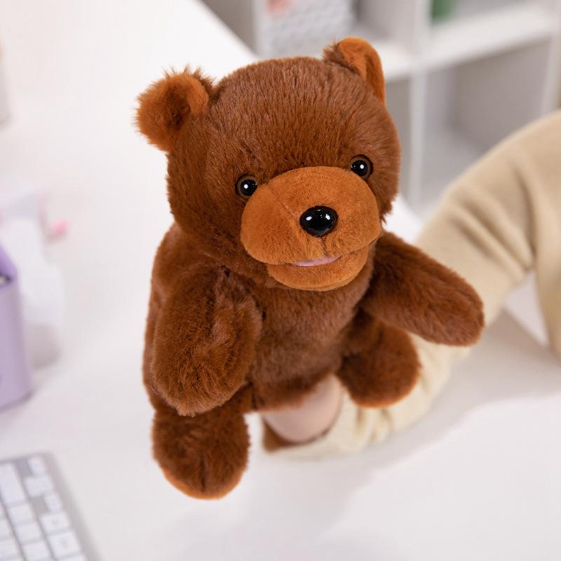 Animal Panda Rabbit Hand Puppet Plush Toy Mouth Active Ventriloquism Parent-child Interaction Storytelling Doll