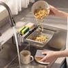 Carbon Steel Kitchen Sink Filter Rack Folding Sink Filter Basket  for Food Residue