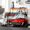 1pc Route 66 3 Blanket Soft Warm Throw for Home, Office, Travel All Season Cozy Bedding Gift, Office Cozy Accessory