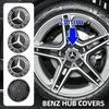 4pcs 75mm Wheel Center Caps Rims Hub Cover Badge Logo A1674015900 Accessories Black Wheat For Mercedes Benz FE1