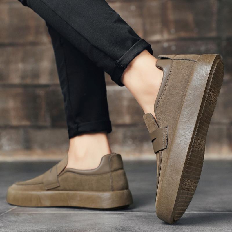 Espadrilles Men Casual Flats Shoes Vintage Business Man Soft Bottom Walking Shoes Loafers Outdoor Round Toe Low-Top Sneakers 46