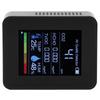 Carbon Dioxide CO2 HCHO Detector Portable Air Quality Monitor Temperature Humidity TesterBlack