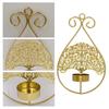 Iron Hanging Candle Sconce with Top Rings and Raised Tray, Decorative Feature for Entryways, Hallways, and Interior Areas