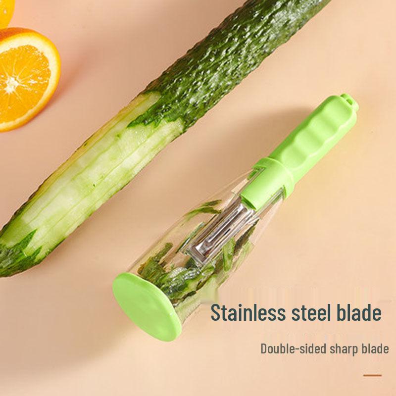 Multifunctional Household Peeler with Storage Tube