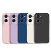 Compatible with vivo Y28e 5G: Solid Color Liquid Silicone Full Coverage Anti-Drop Soft Case