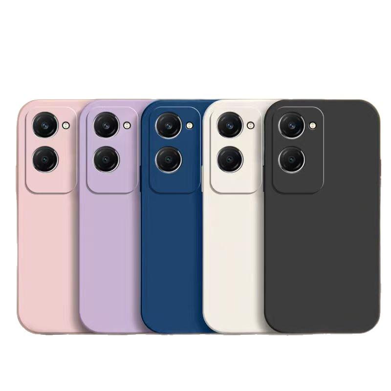 Compatible with vivo Y28e 5G: Solid Color Liquid Silicone Full Coverage Anti-Drop Soft Case