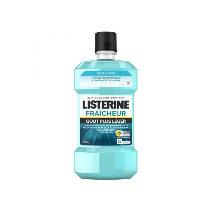 Listerine fraîcheur bain de bouche goût plus léger 500ml