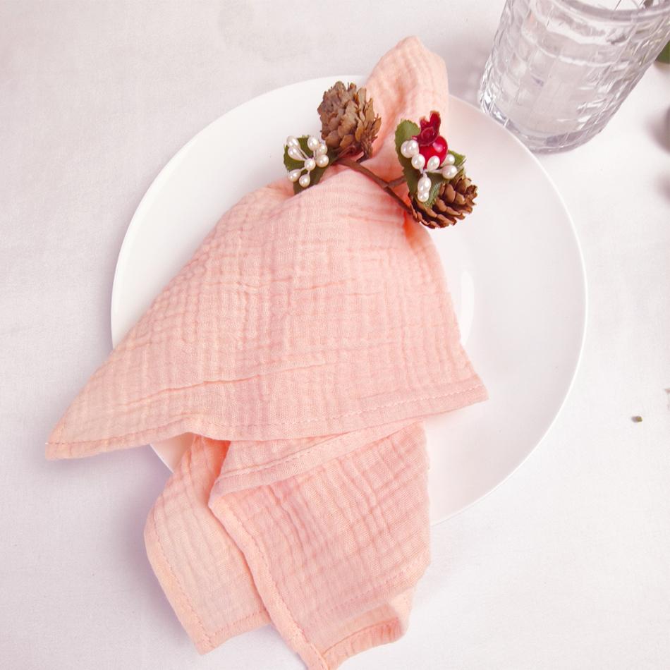 10PCS Cotton Cloth Napkins,40x40cm Durable Sage green Table Napkin, for Wedding Kitchen Party Birthday Decoration