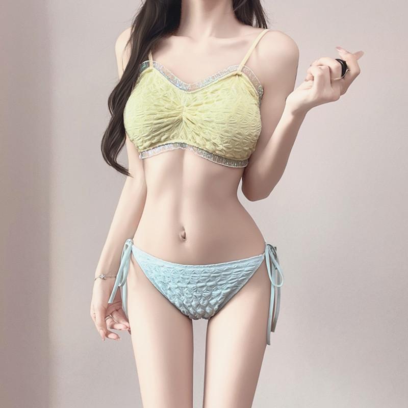 2026 Sexy Slimming Women's Three-Piece Bikini Set - Pure Desire Style Beach Swimwear