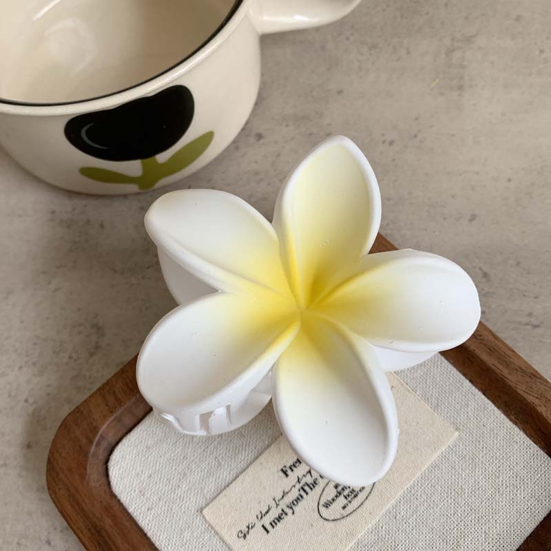 

Мода Матовое Яйцо Цветок Зажим для Волос Акула Заколки Держатель для Хвоста Летний Пляж Аксессуары для Головы Женщины