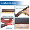 Carpet to Tile Floor Transition Strip Wear-resistant Self Adhesive Edging Trim Strip Household Cuttable Divider Strip Doorway