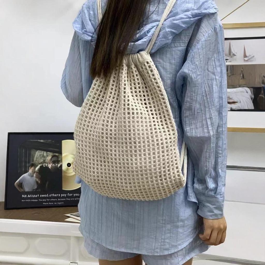 Summer Lightweight Basket Weave Crossbody Bag Stylish Simple Fashion Trend Beach Bag City Casual Style Dual Shoulder Strap