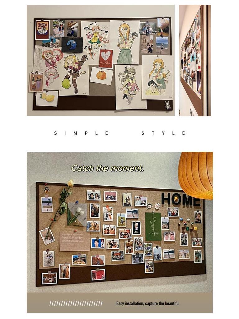 Self-Adhesive Felt Wall Sticker & Message Board for Photos & Decorations