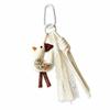 Cartoon Animal Keychain Doll Charm Rabbit Cat Bear Horse Chicken Duck Vintage Bag Decorative Pendant Cloth Multicolor
