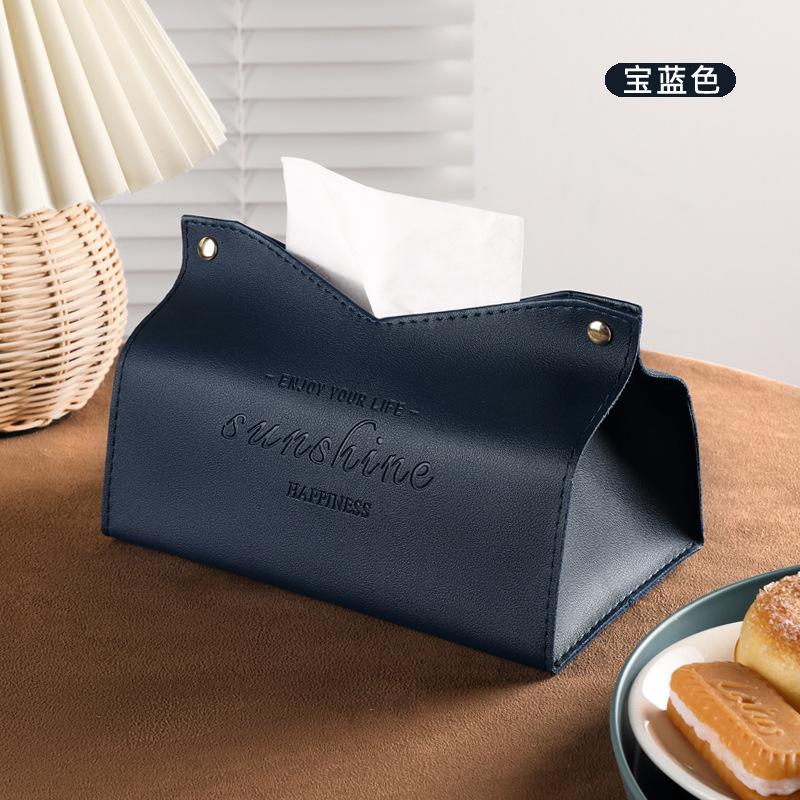 

Nordic Light Luxury Tissue Box For Home Living Room, Internet Famous Car Drawer, Simple And High-end Creative Napkin Storage Box синій