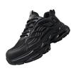 New Fashion Texture Men Work Safety Shoes Sneakers Steel Toe Cap Indestructible Labor Protection Anti-smash Male Footwear