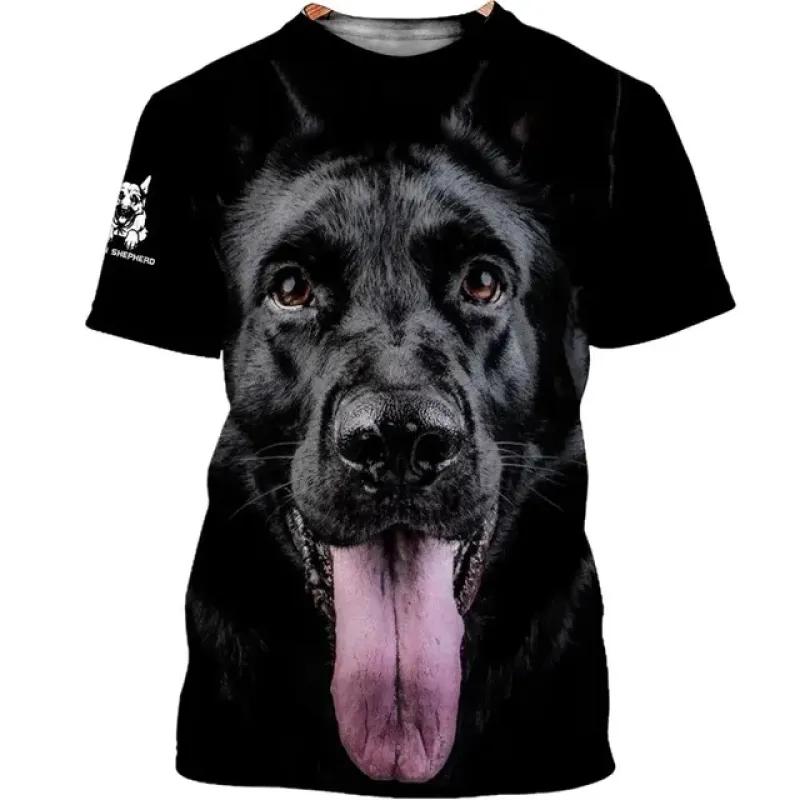 Mess With I Fight Back Ciobanescul German Tricouri imprimate 3D Tricou amuzant pentru câini Topuri cămăși unisex