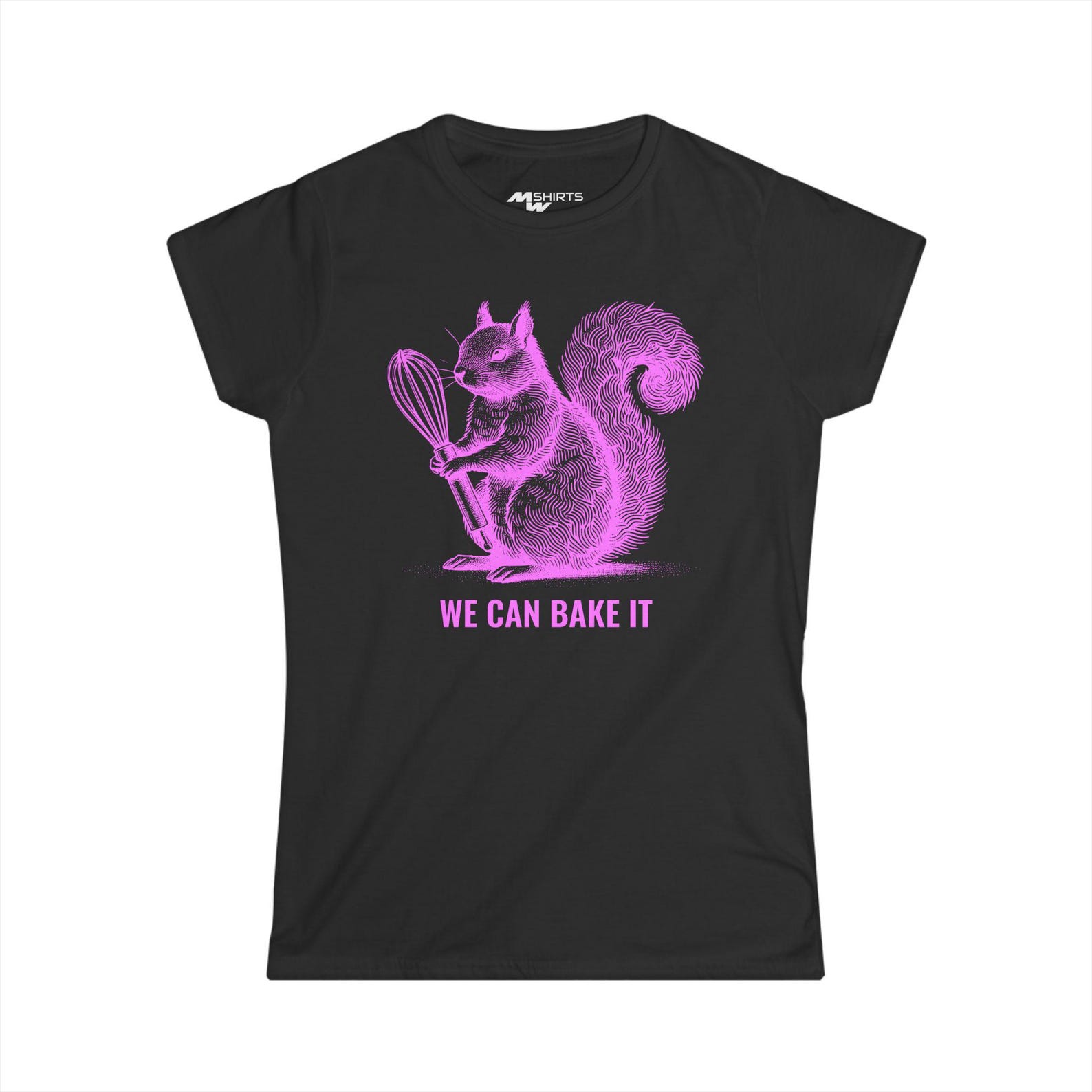 Squirrel Whisk Women s Tee, Baking Enthusiast Gift L
