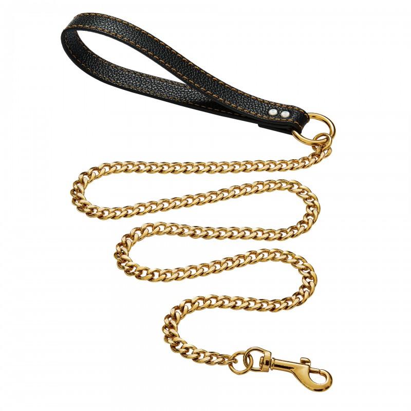 11mm Stainless Steel Dog Leash Heavy Duty Anti-Pull Chain Medium Large Dogs Golden Retriever Outdoor Walking