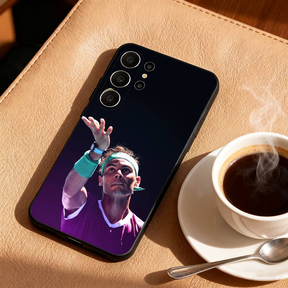 Tennis R-Rafael N-Nadal Phone Case For Samsung S26,S25,24,23,22,30,21,10,9,Ultra,Plus,Lite,FE Soft Black Case