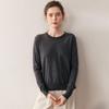 2025 Autumn/Winter Women's 100% Wool Yangzi Yarn Knit Sweater, Round Neck, Solid Color, Loose Fit