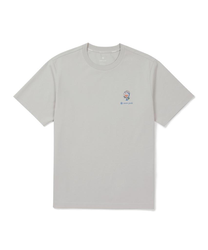 SNOWPEAK APPAREL [Snow Peak | Doraemon] Backpacking Short Sleeve T-Shirt (S26Mufts96) Gray