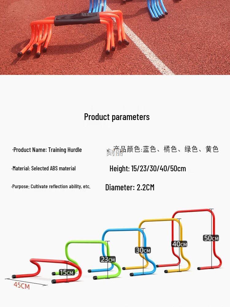 Children's Coordination & Sensitivity Training Hurdles - Small Track & Field Obstacle for Football Practice
