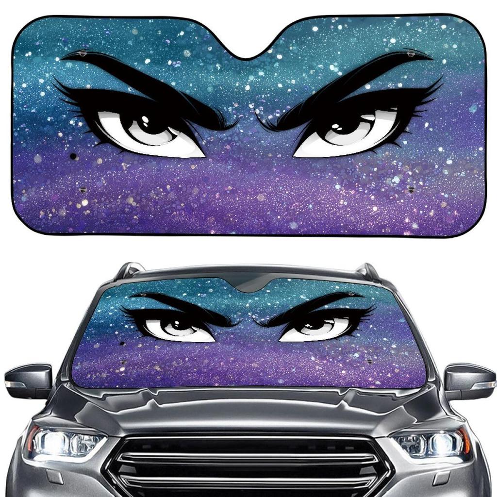 Universal Customizable One-Piece Car Windshield Sunshade