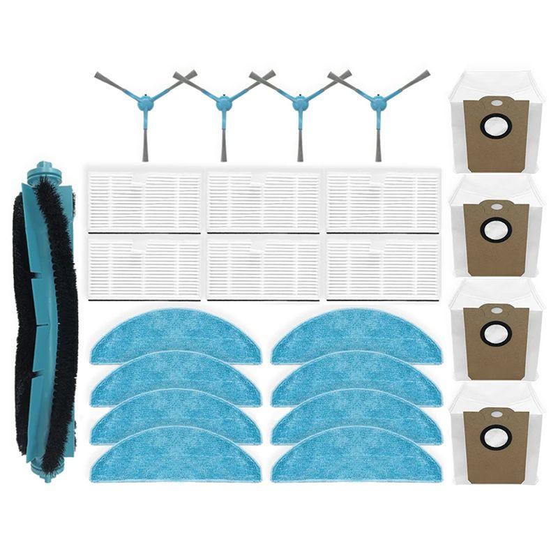 

AEE4-For Liectroux G7, Blaupunkt Bluebot Precision Plus, AENO RC4S, EVOLUTION AIRO Parts Main Side Brush Filter Mop Bags