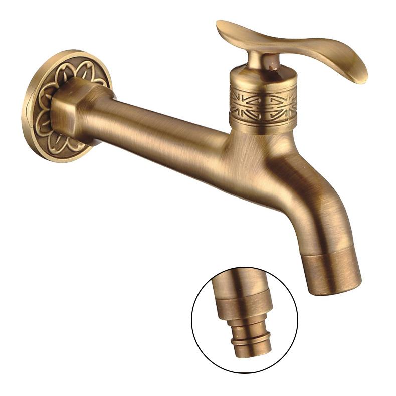 Baterii de grădină Bronz antic Mașină de spălat terasă Baterie cu dublă utilizare Mop Baterie de piscină Macara EL7772-1