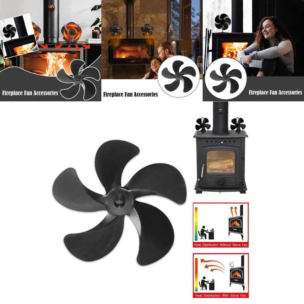 Replaceable Fireplace Fan Blades For Better Room Heating