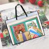 Art Portfolio Bag 90x58.5cm Poster Storage Bag with Zipper and Handle Artwork Collection Bag for Artworks Drawing Pads Supplies
