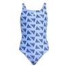 Girls Graphic Print Logo One Piece Swimsuit