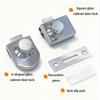 2pcs Modern Zincs Alloys Glass Door Lock Easy Installation for Display Cabinets Enhancing Security and Aesthetic Appeal in Various Spaces
