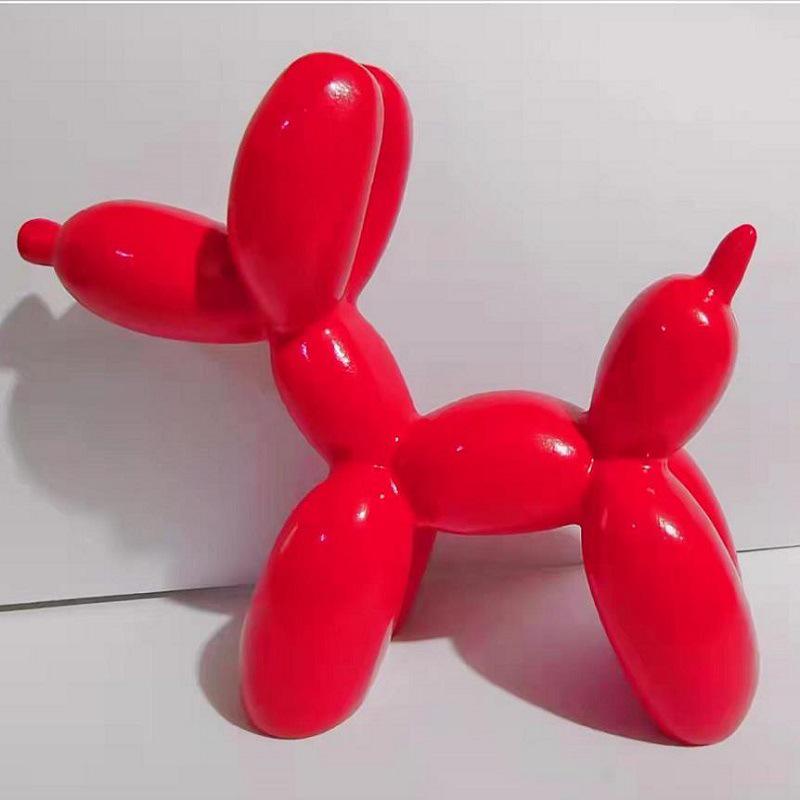Resin Balloon Dog Cake Topper Birthday Decoration for Kids