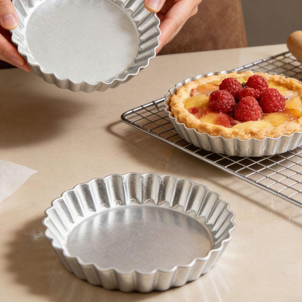 Edge-patterned Egg Tart Molds Nonstick Pie Plate Mould Bakeware Quiche Pans  Kitchen Tools