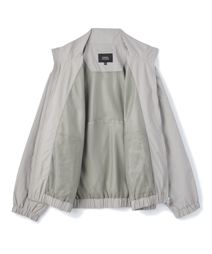 Musinsa Standard Oversized High-Neck Windbreaker Jacket [Titan Grey]