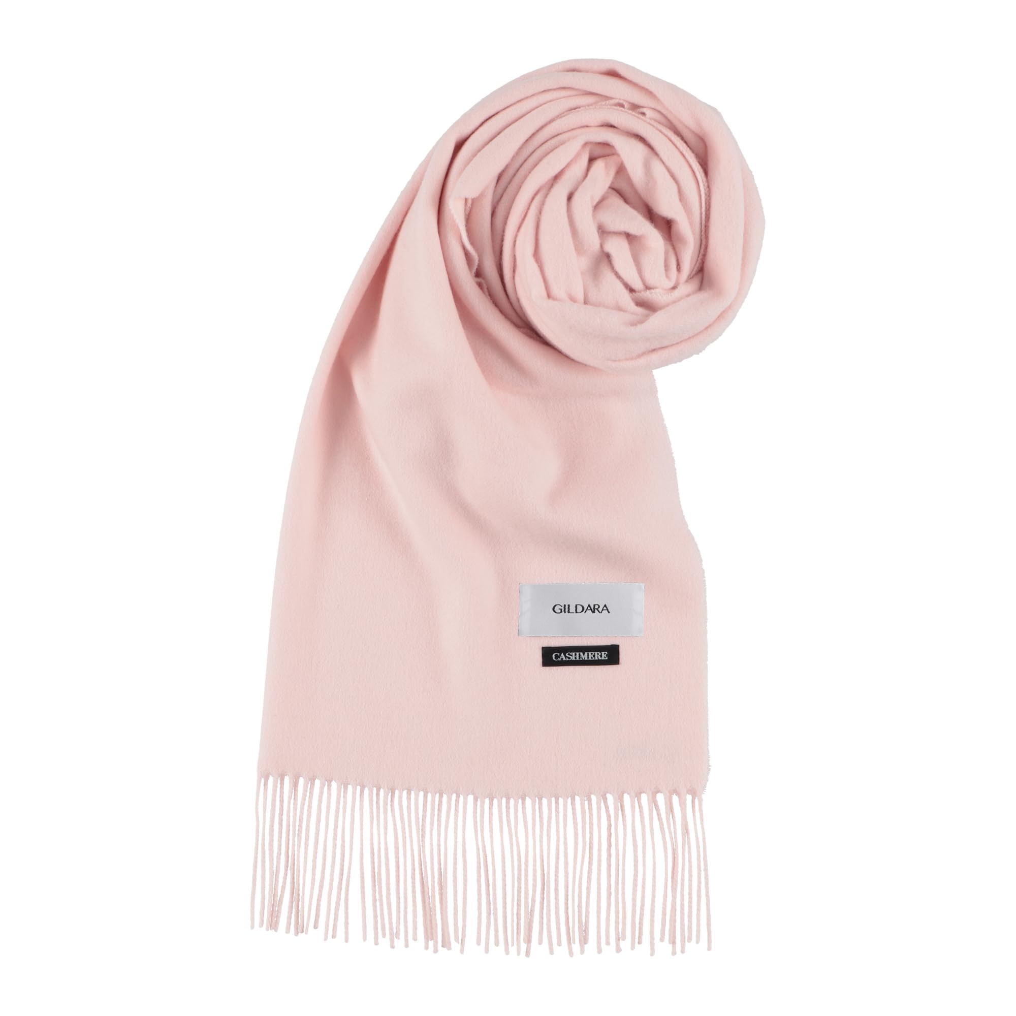 

GILDARA NW60L Organic Cashmere Wool Basic Wave Large Cashmere Solid Unisex Pink 10% 90% Stole, Wool, Color, Men s, Women s, (Snow (N15070))