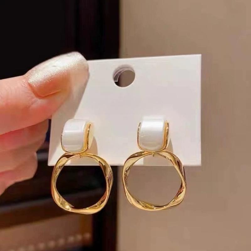 Новые Персонализированные Преувеличенный Дизайн Геометрические Скрученные Серьги-Подвески, Модные и Простые Повседневные Аксессуары для Женщин