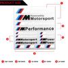 For BMW 1PCS Car M Performance Power Motorstport Sticker For Bmw M Sticker X1 X3 X4 X5 X6 X7 E46 E90 F20 E60 E39 F10 F30 Car Acc