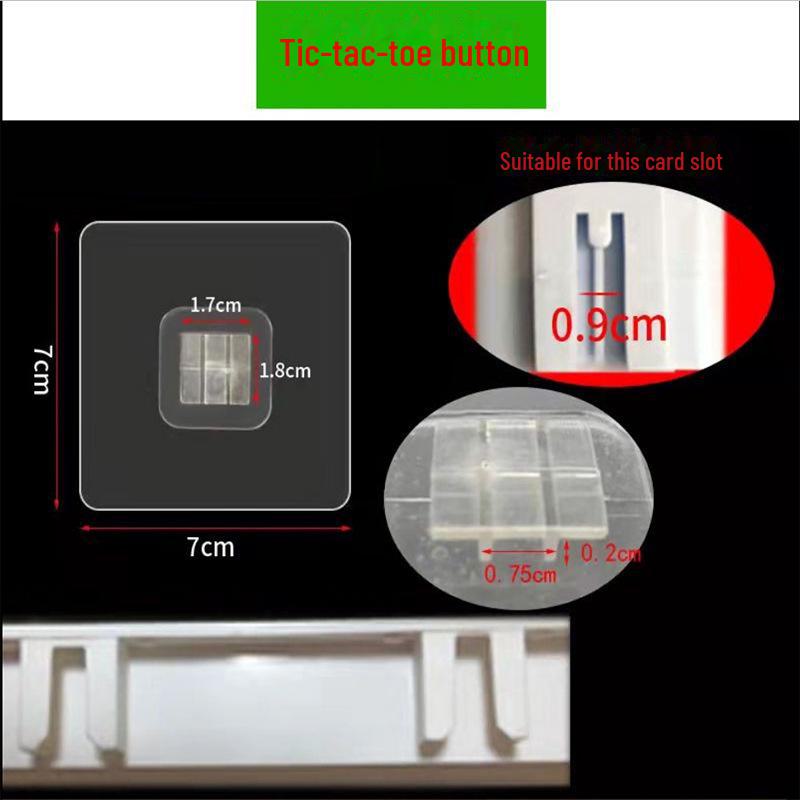 Transparent Adhesive Hook: Nail-Free, Strong Hold, Traceless, Snap-On Suction Hook