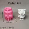 Silikonformen Cartoon Tierformen 3D Schwein Gipsformen Gießformen Ornamentformen Epoxidharzformen Bastelbedarf