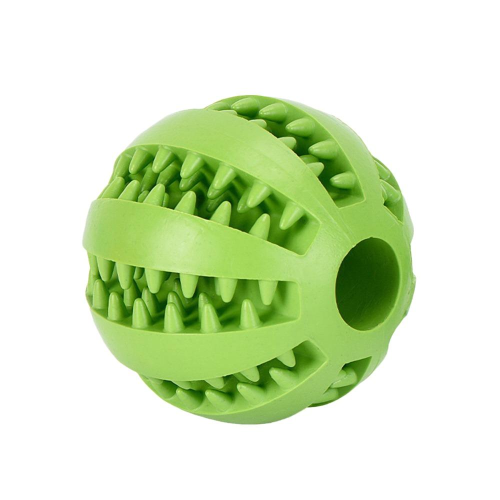 Portable Interactive Dog Ball Tooth Cleaning Treat Feeder Pet Food Feeder Cute Durable Dog Teething