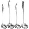 Stainless Steel Spoon Long Handle Soup Ladle Skimmer Korean Tablespoons Home Serving Porridge Scoop Kitchen Cooking Utensils