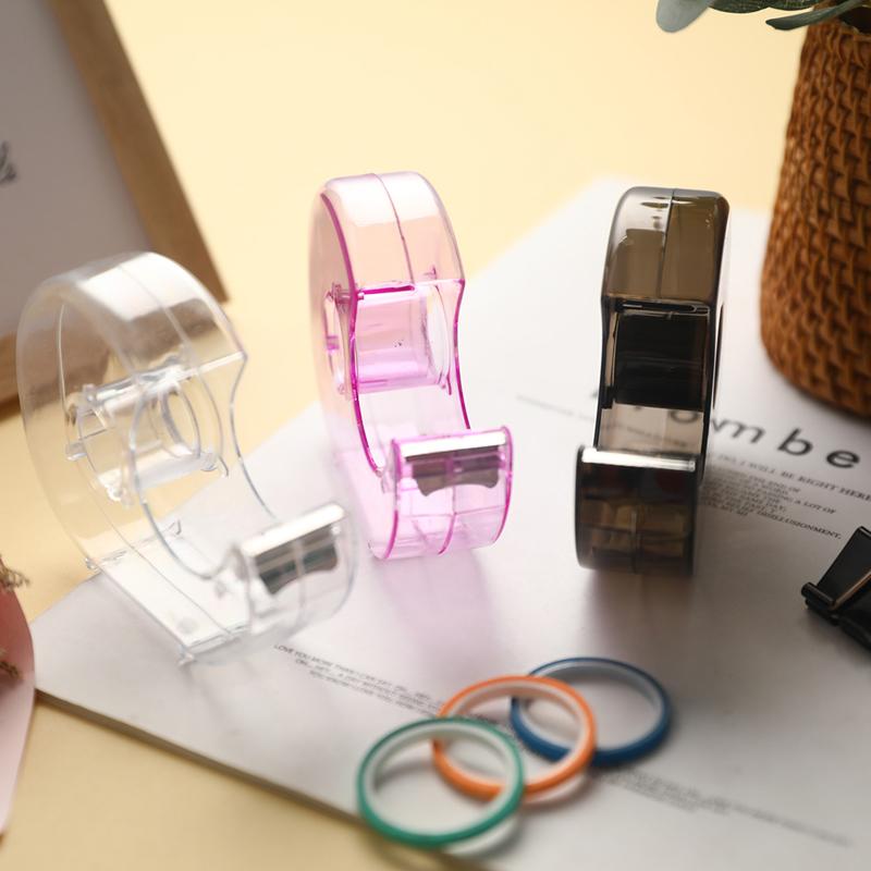Random Color Tape Dispenser Cutting Student  Tape Dispenser Acrylic Stationery