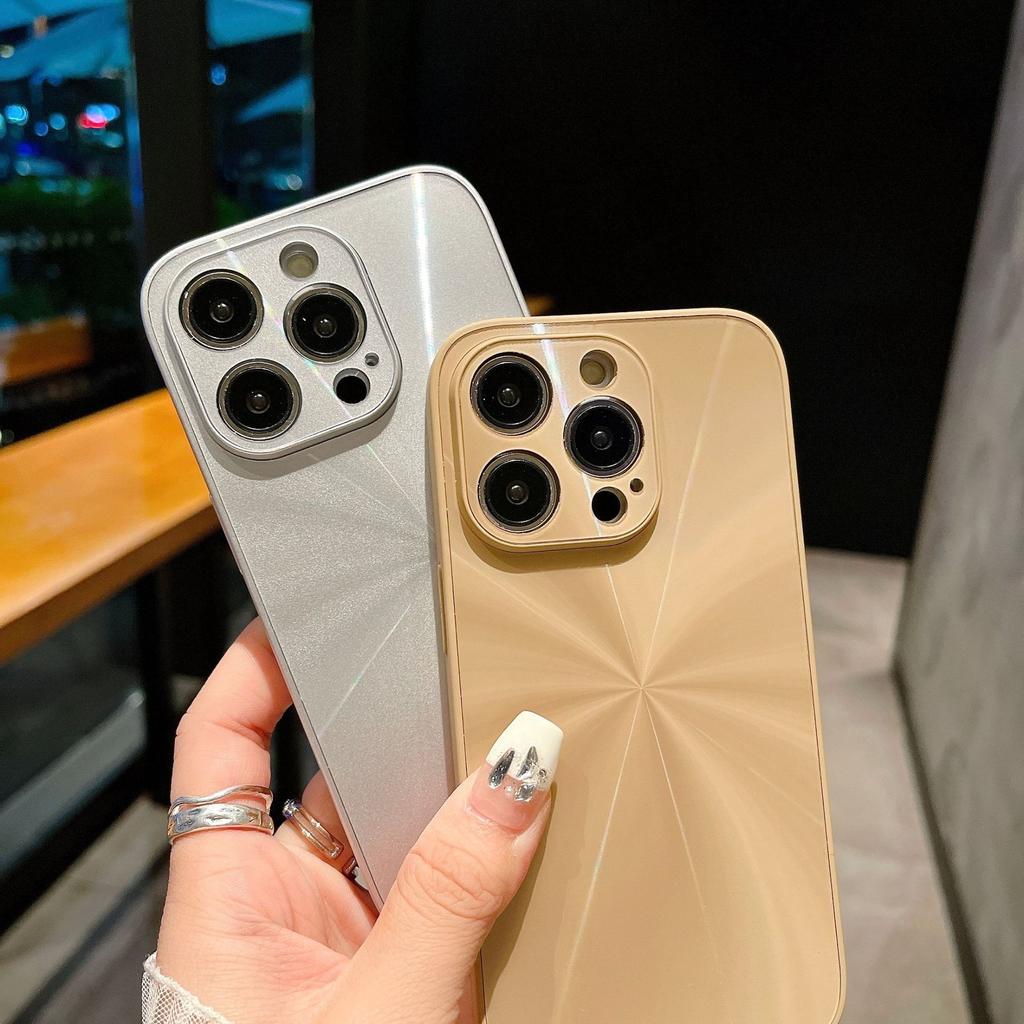 Laser Schillerndes Aurora CD-Muster, Geeignet für Apple 14promax Handyhülle, iPhone15 Volltasche Sturzsicher 14