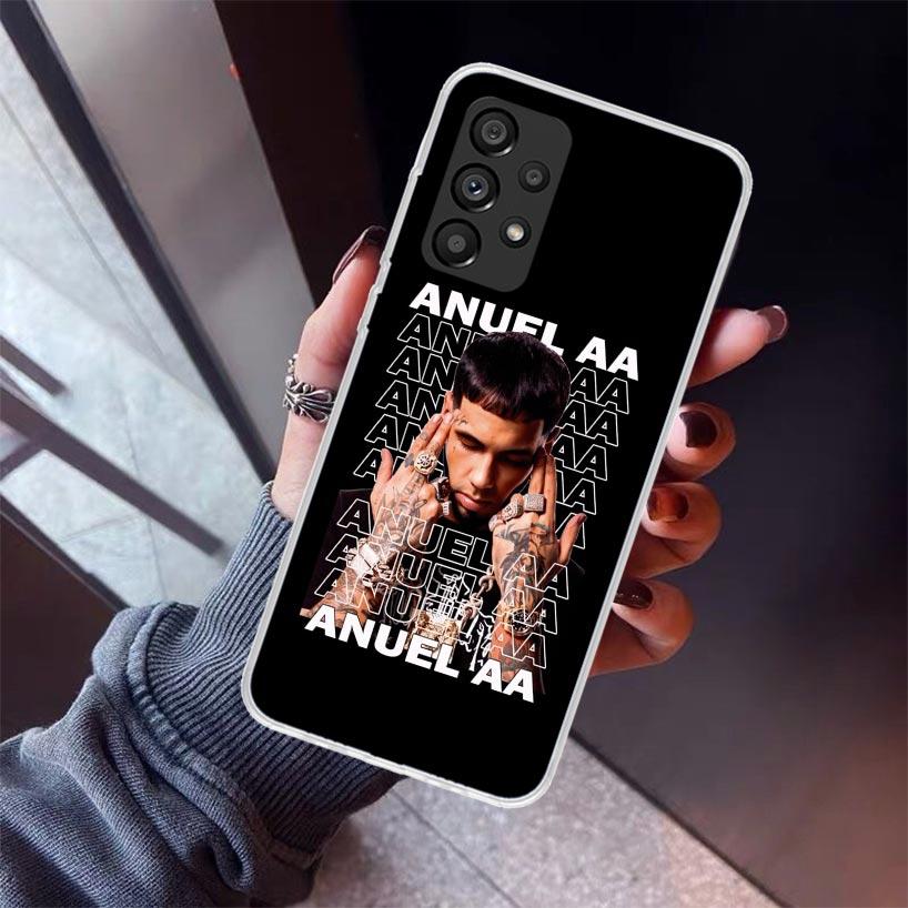 Anuel AA Real H-Hasta La M-Muerte Phone Case For Samsung Galaxy A12 A52S A42 A32 A22 A51 A50 Note 20 Ultra 10 S10 Plus A71 A70 A