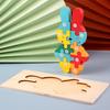Educational Animal Wooden Traffic Numbers Puzzle Toy For Toddlers Learning Play